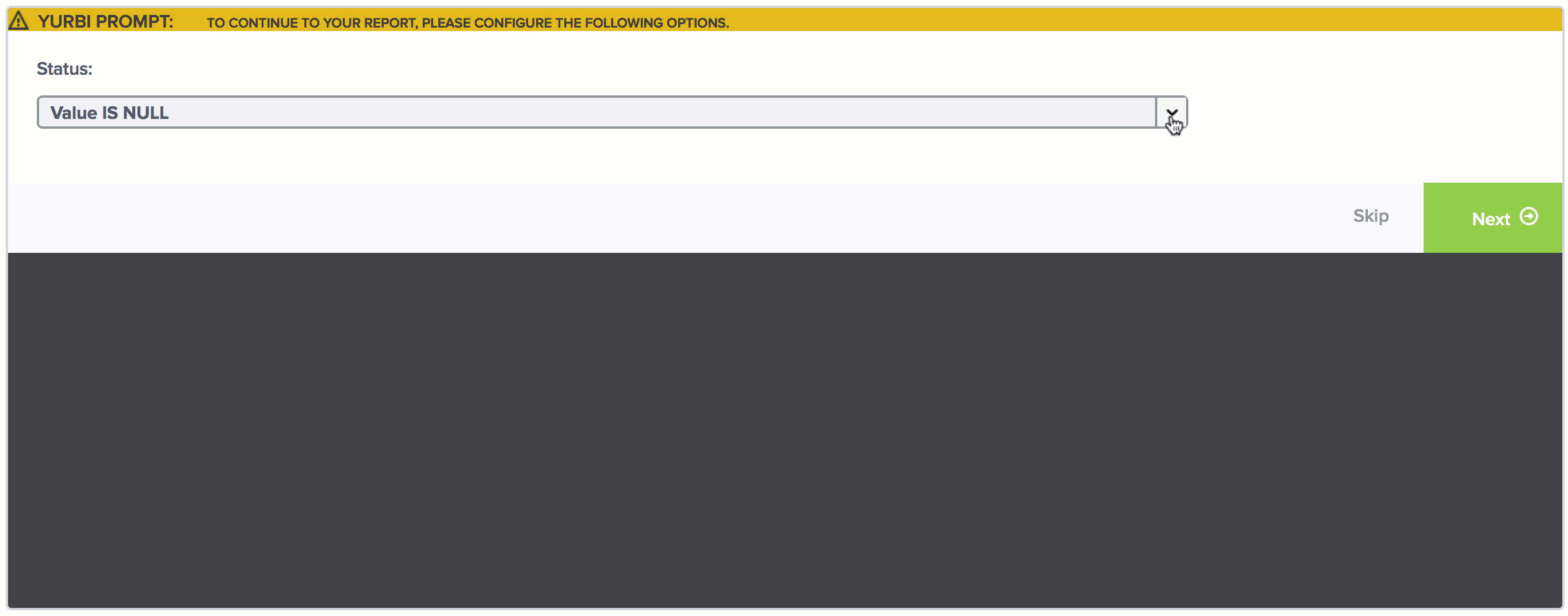 Yurbi’s Dashboard Just Got Better with Report Prompts Personalization