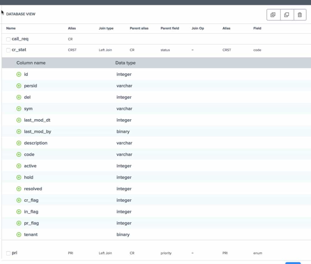 Yurbi - Database View